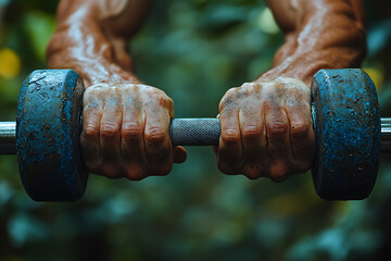 Fitness for health invites you to exercise for good health. Fitness equipment and posture of exercise.