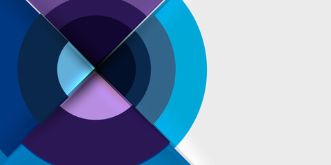 Fototapeta premium Target circle geometric abstract shapes. Vector Illustration For Wallpaper, Banner, Background, Card, Book Illustration, landing page