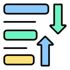 Fototapeta premium Sort Icon