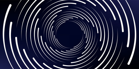 Obraz premium Abstract blue background with glowing curved lines. Shiny blue swirl curve lines design. Spiral lines. Geometric oval pattern. Futuristic technology concept.