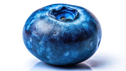 Stunning Long Exposure of Isolated Blueberry on White Background, Perfect for Healthy Eating, Organic Food, and Smoothie Recipes - Vibrant Color and Detail Capture