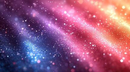 Fototapeta premium A captivating background with colorful lines and twinkling stars in a light purple, blue, and pink color scheme, creating a shiny and sparkling fantasy effect