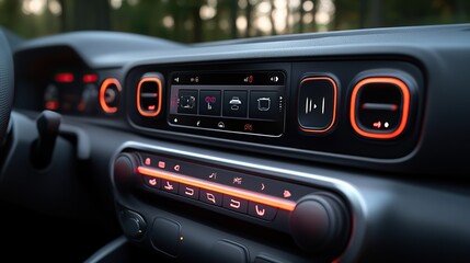 Obraz premium A charger plug demonstrates the act of charging a phone inside a car, showcasing the convenience of mobile technology