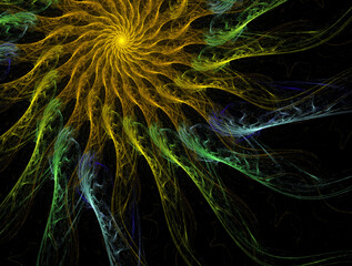 Imaginatory fractal abstract background Image