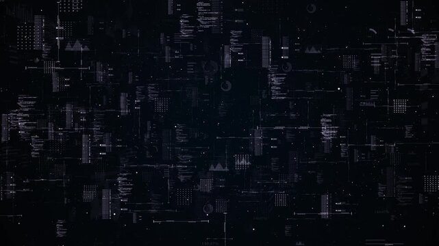 Technology digital cyberspace, HUD infographic data analysis, Digital data network, high speed data transfer finance blockchain concept. Financial technology business concepts. Business data Analytics