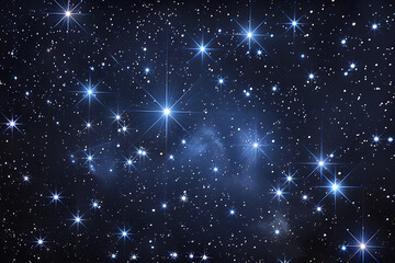 Spectacle of the Twinkling Stars Decorating the Infinite Expanse of the Night Sky