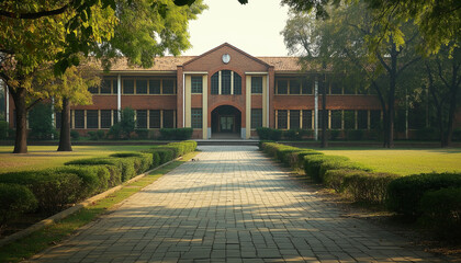 Fototapeta premium school building