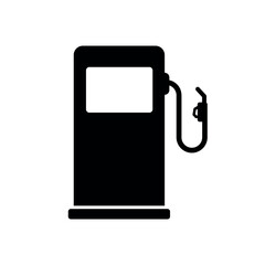 black gas station station icon