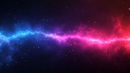 Fototapeta premium Abstract cosmic nebula with blue and pink energy.