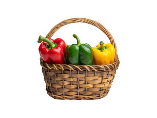Capsicums on transparent background 