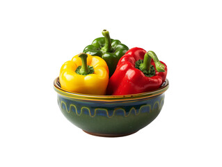 Capsicums on transparent background 