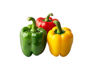Capsicums on bucket isolated on transparent background 