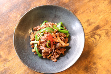 牛肉切り落としで作る野菜炒め