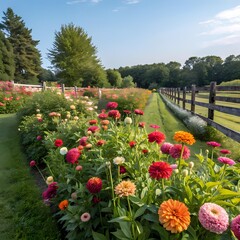 garden with flowers