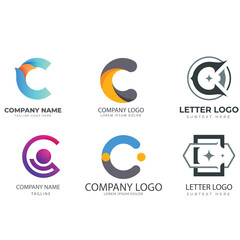 Letter alphabet logo N design Corporate business brand company abstract logo design collection