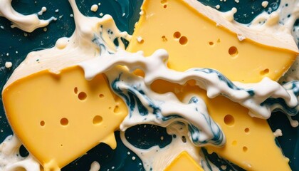 Creamy Cheese Swirl Dairy Food Texture Gourmet