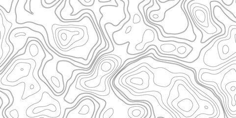 Topographic map background geographic line map with elevation assignments. Modern design with White background with topographic wavy pattern design.paper texture Imitation of a geographical map shades