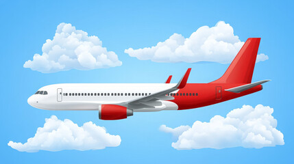 Obraz premium Airplanes Gliding Through the Azure Sky: An Artistic Delight