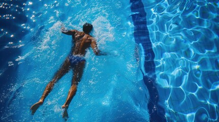 swimming sports background, Athletes swimming swimming competition.