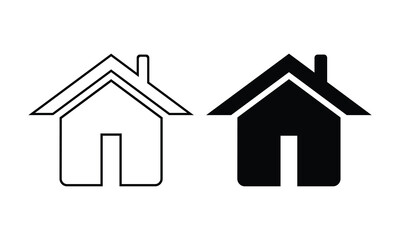 home icon set vector illustration