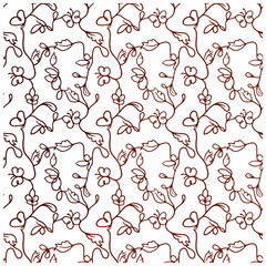 Textile graphic repeat pattern