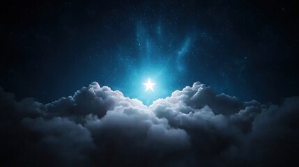 Obraz premium Celestial Night Star Clouds Night Sky Hope Dream