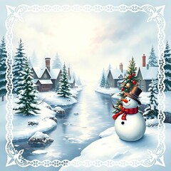 Obraz premium Christmas Card