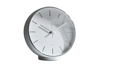 wall clock isolated on white, clock isolated on white