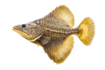 Fototapeta premium flounder isolated on white background.