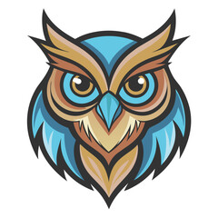 owl in the form of heart