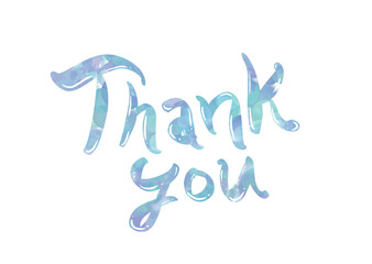 This is a graphical lettering of “Thank you.