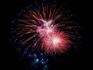 fireworks &nbsp;light up the sky Abstract colored firework background.