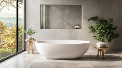 A minimalist bathroom mirror with clean lines, showcasing simplicity and elegance in design