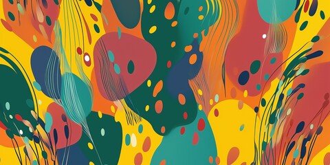 Organic Abstract Expressionism, modern and contemporary interiors.,vibrant and dynamic abstract painting, flowing lines, and bold colors. 