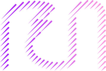 Javanese letter gradient with line style