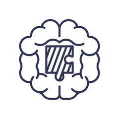 Brain with puzzle piece symbolizes cognitive restructuring in CBT.