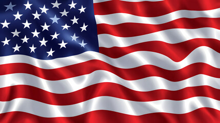 Naklejka premium American Flag Frame illustration Background