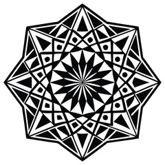 A visually striking geometric starburst pattern, perfect for a variety of design projects. This versatile vector graphic can be used as a background, texture, or design element for websites.