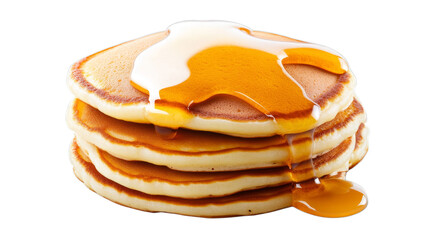 Pancakes on a transparent background.