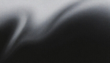 Black and white monochrome abstract grainy gradient liquid flow texture noise overlay, modern designs background, edgy, minimalistic, nostalgic graphic use