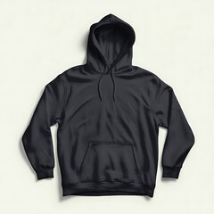 Blank white hoodie isolated on white background. Clipping path included.
