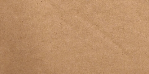 Background of brown kraft paper or cardboard texture. Abstract pattern of beige rough carton, old paper sheet, parchment or papyrus surface, vector