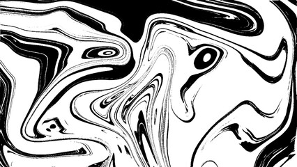 Liquid Marble texture abstract background, Fluid art, acrylic design. Black and white background