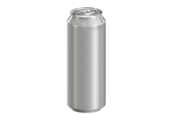 500 ml clean aluminum beverage drink soda can, transparent background