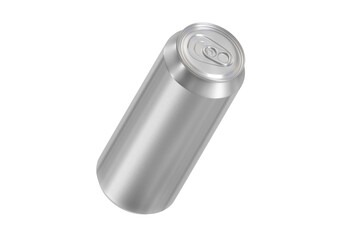 500 ml clean aluminum beverage drink soda can, transparent background