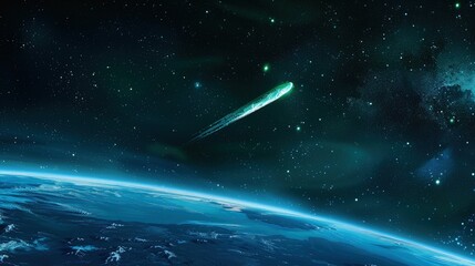 blue planet in space