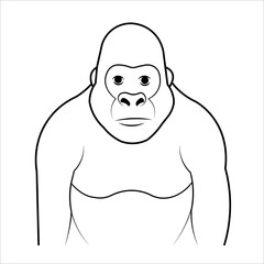 A drawing of a gorilla from the year of the monkey