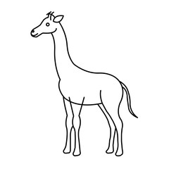 Cute Giraffe Vector Illustration