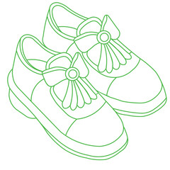 Fashion Shoes Coloring Book Pages Stylish and Trendy Designs for Kids and Adults