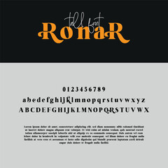 Vector Font Typeface 